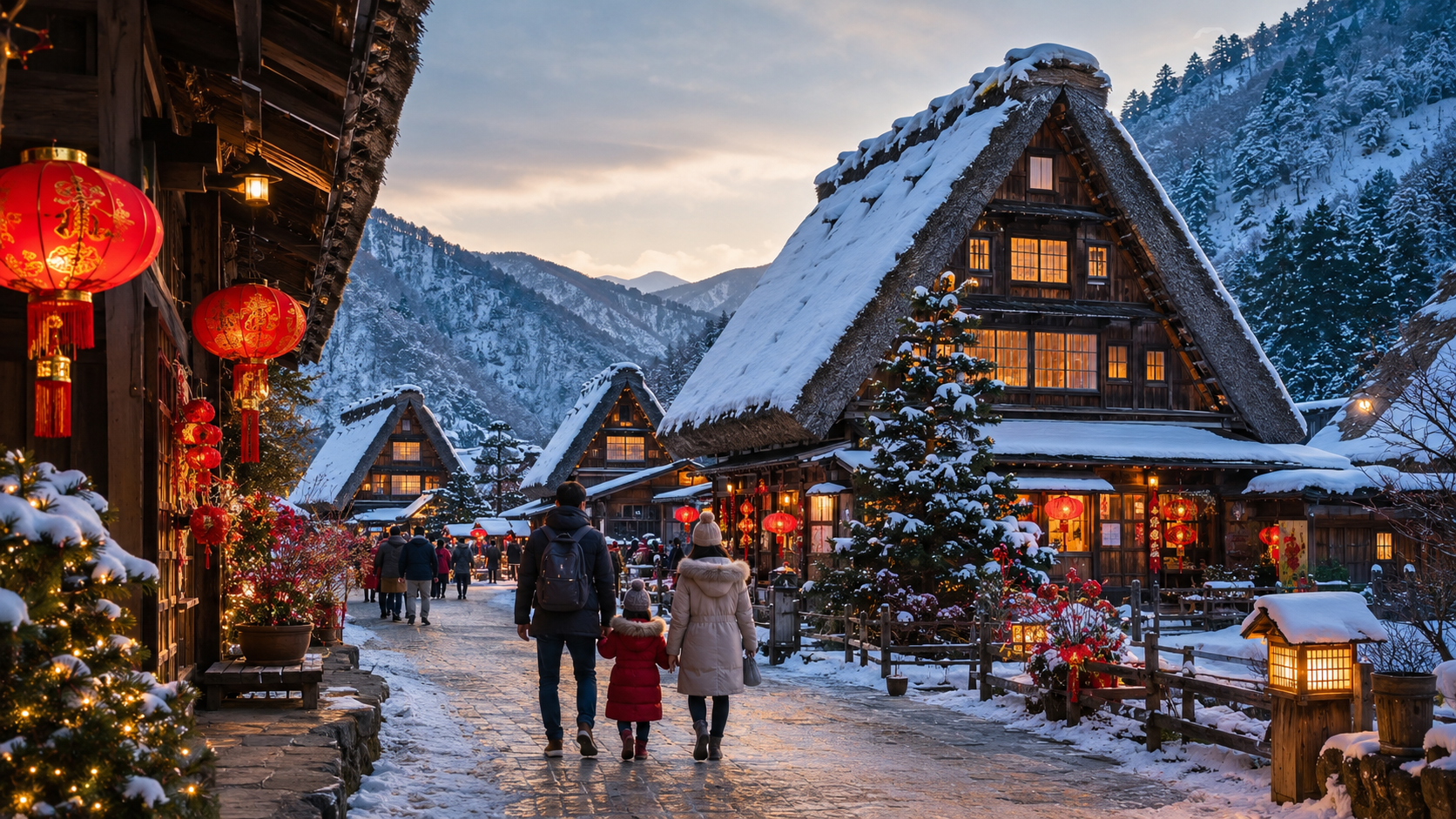 桃園｜北陸．白川鄉雪境 5天（除夕）